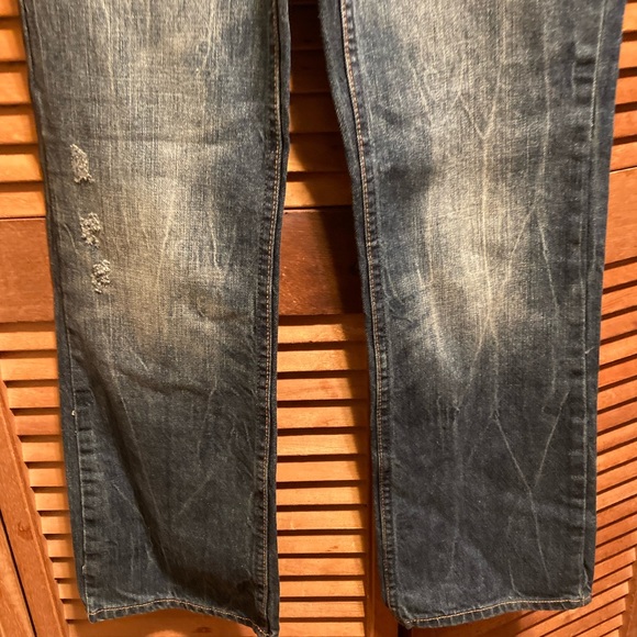 Arizona Straight Fit Blue Denim Jeans - Picture 8 of 13